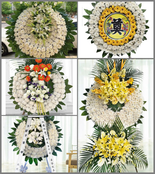 安徽六安市霍邱县新店镇新华村花圈速递